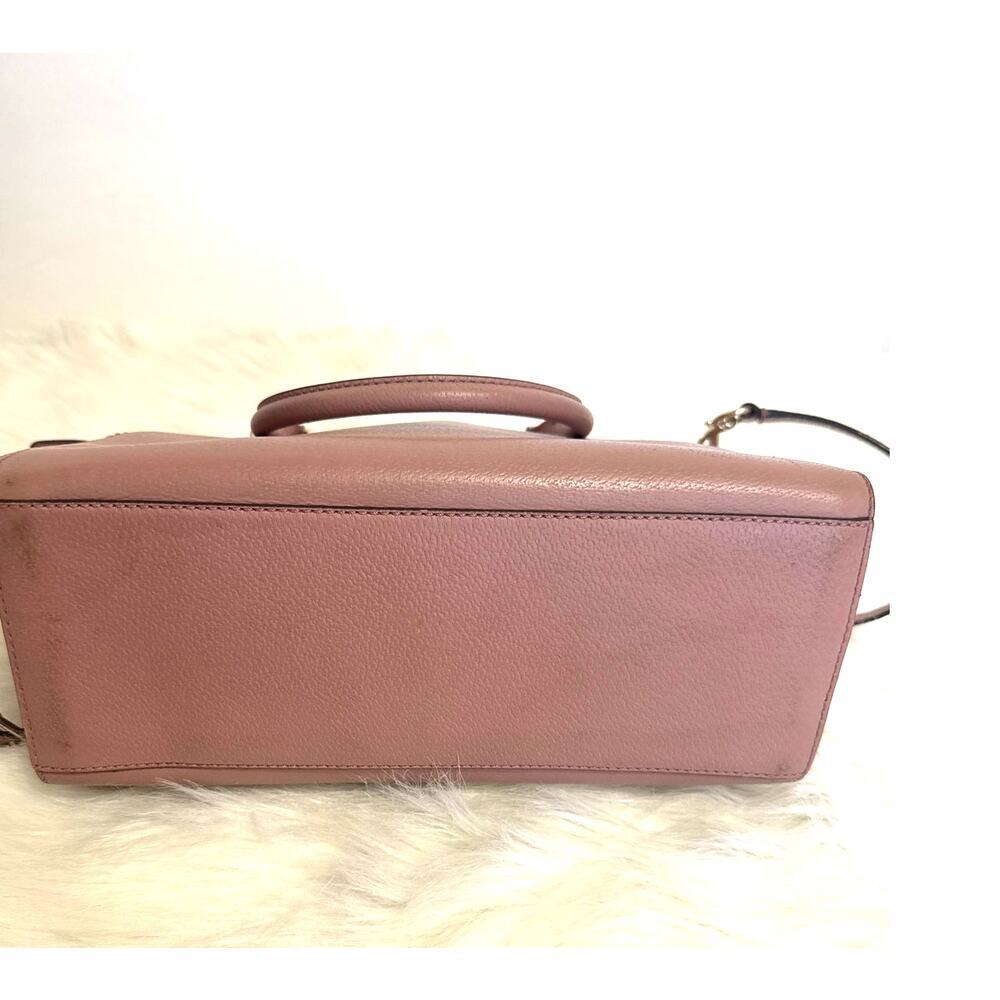 Kate Spade Lana Grove Street Satchel Pocketbook Dusty Peony Straps Leather - Picture 5 of 13